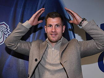 Ireland striker James Collins...